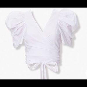 Forever 21 Pink Puff Sleeve Top